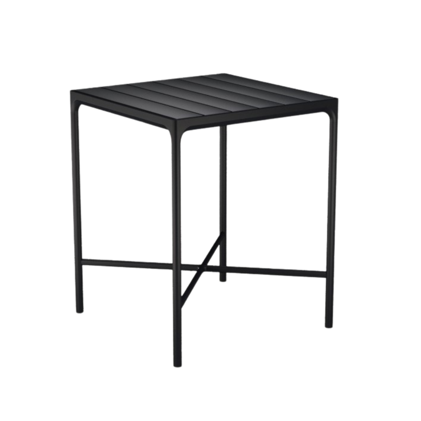 Black square outdoor table