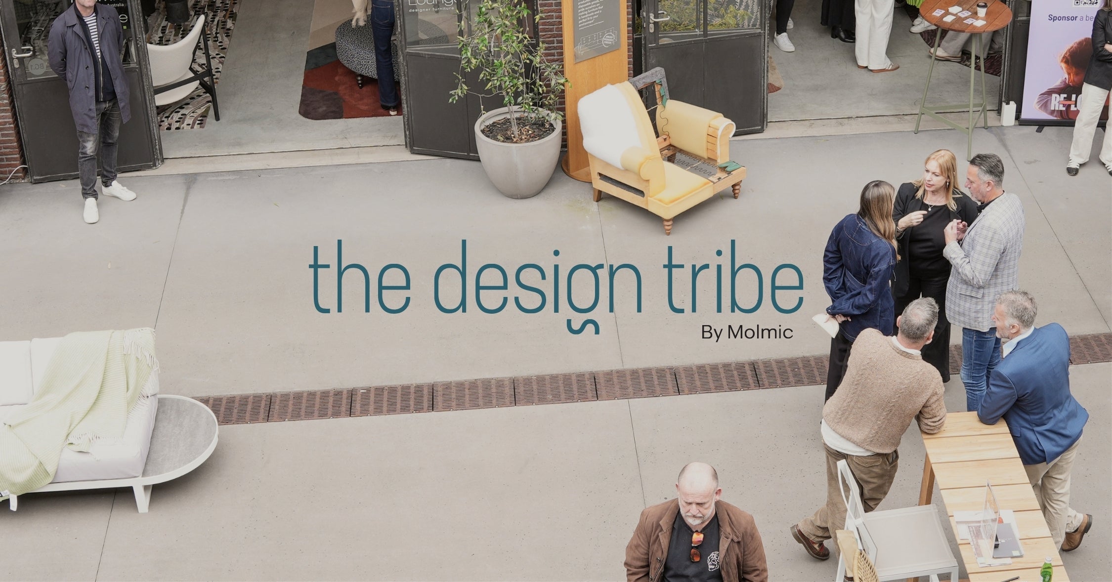 Aerial shot of the Design Tribe Event.
