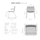 Dining chair dimensions and specifications