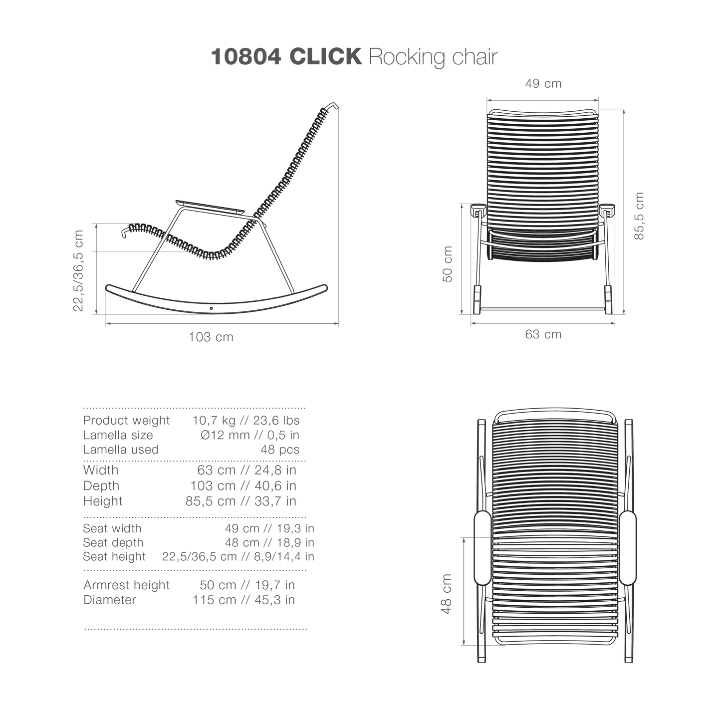 Rocking chair schematic diagram