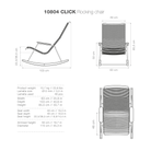 10804 CLICK Rocking Chair dimensions and specifications