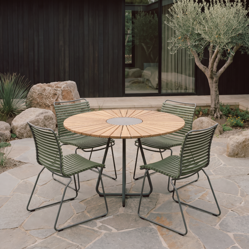 Click Dining Chair (No Arms)- Olive Green