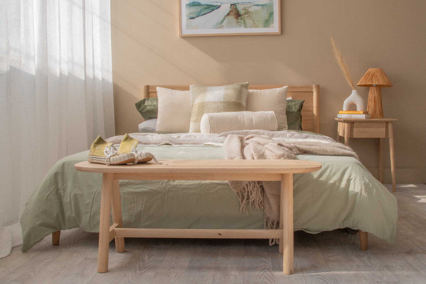 Vintage King Bed  - European Oak