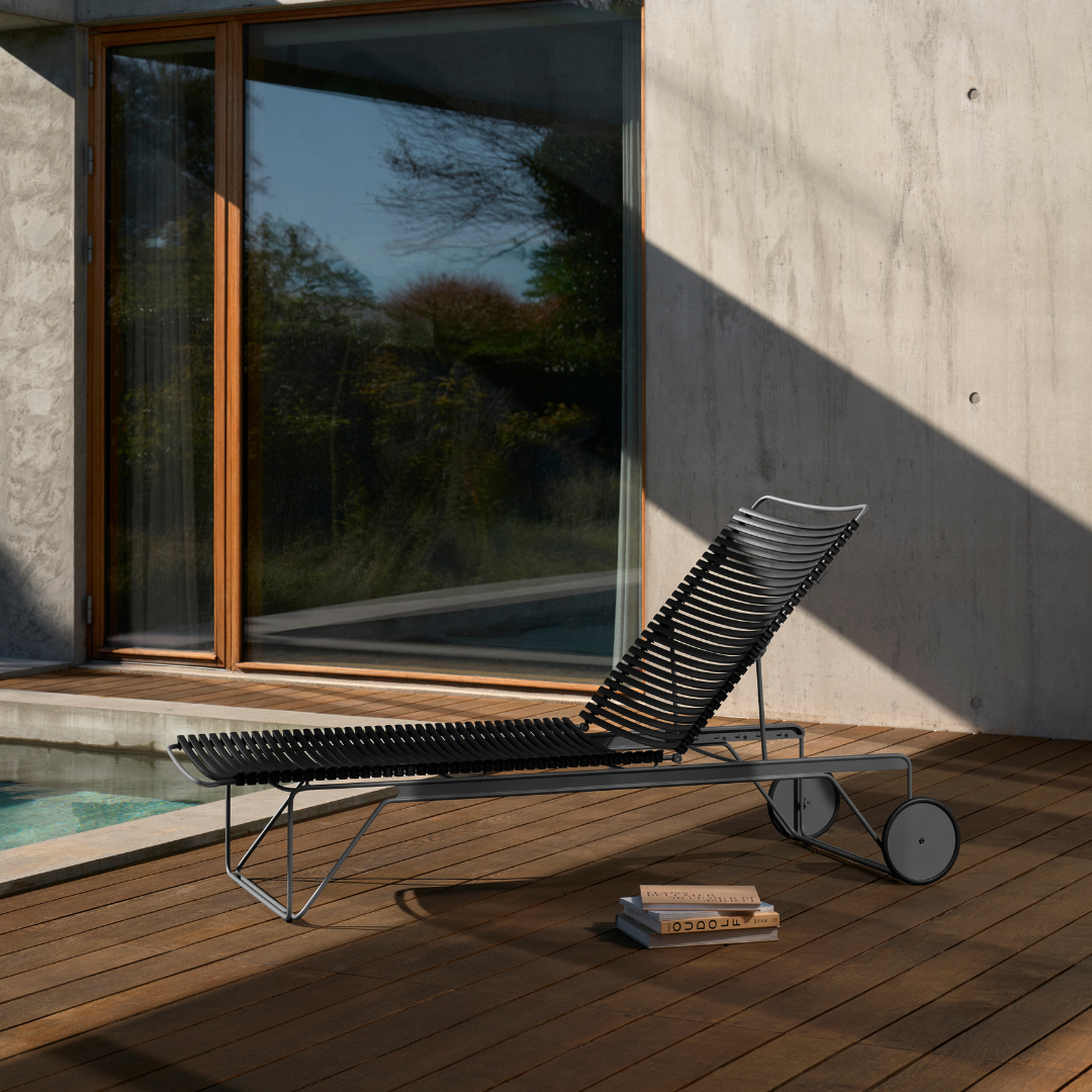 CLICK Adjustable chaise longue - Black