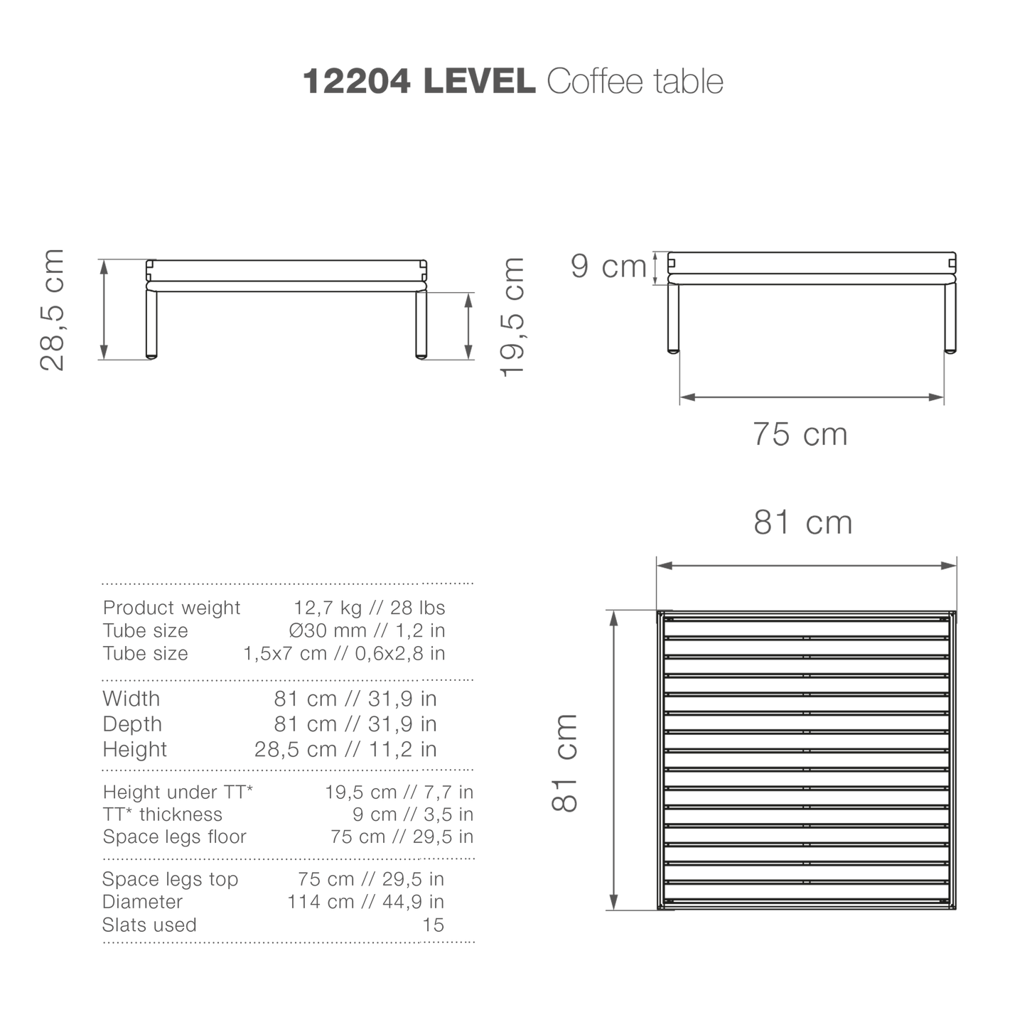 12204 LEVEL Coffee Table, high-res image