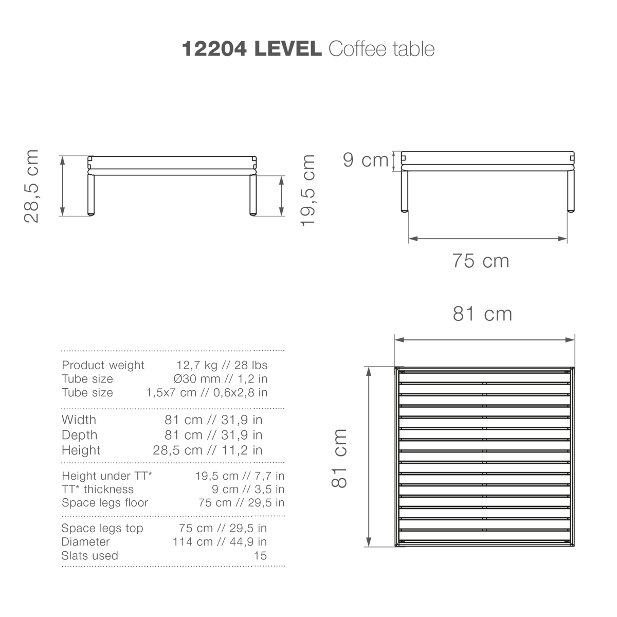 12204 LEVEL Coffee Table, high-res image