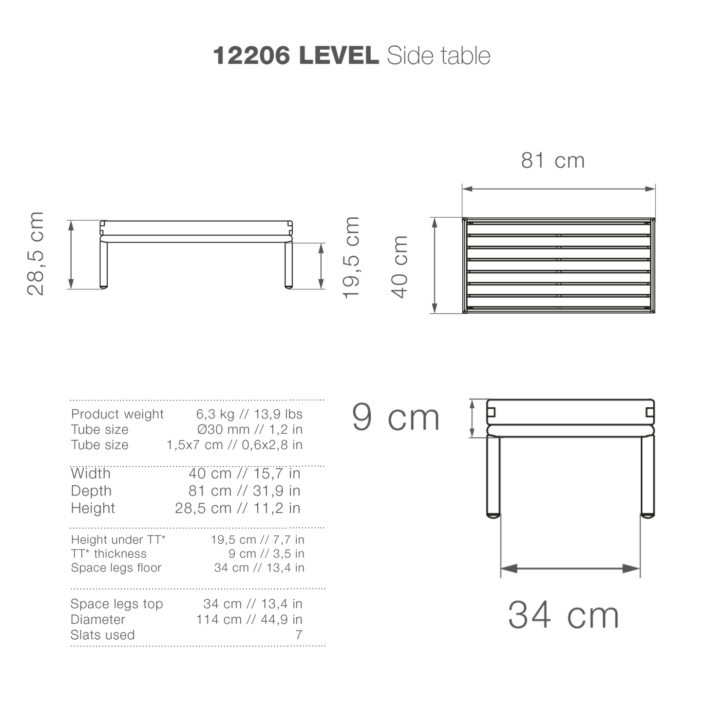 12206LEVELSidetable - High-res design detail
