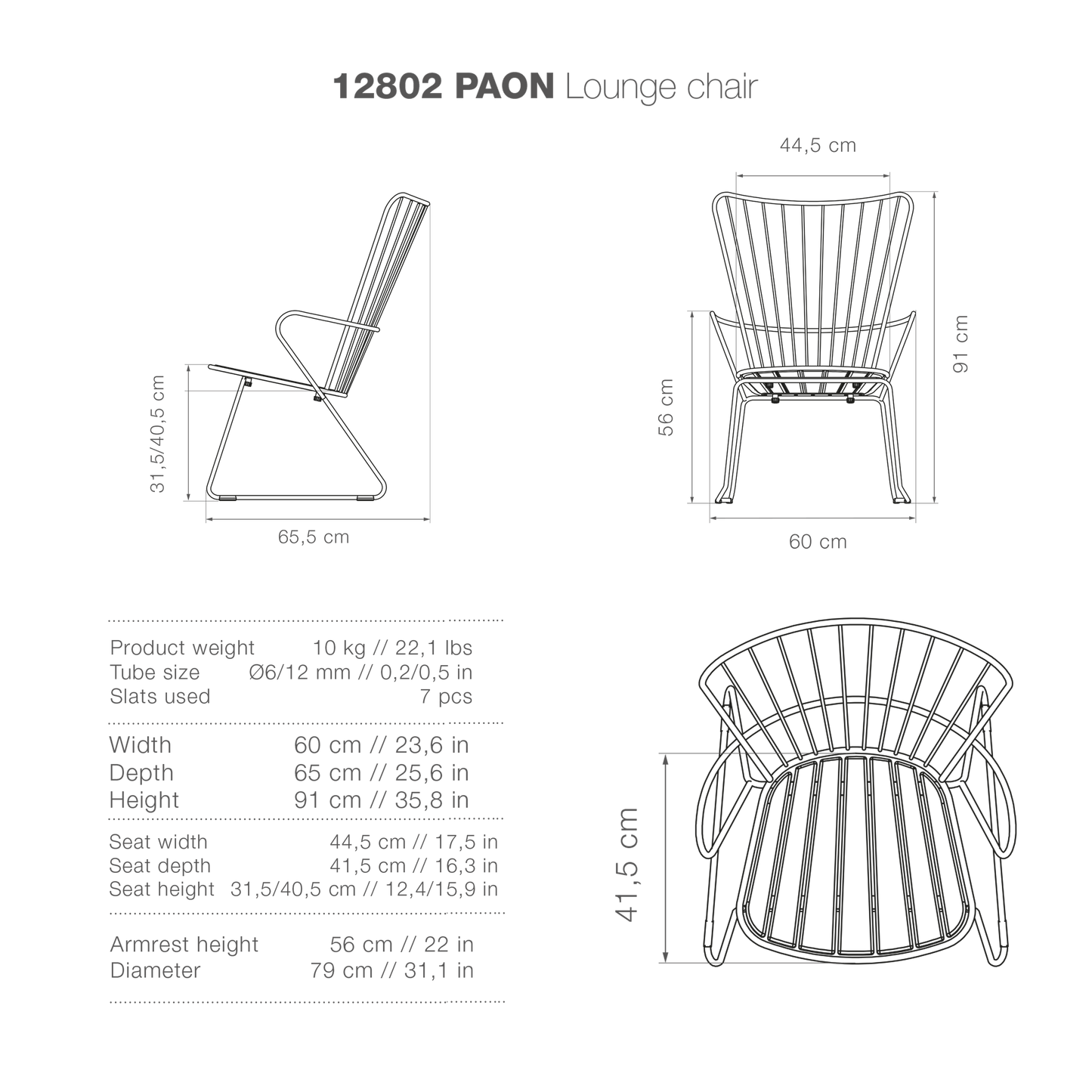 PAONLoungechair high-res silhouette