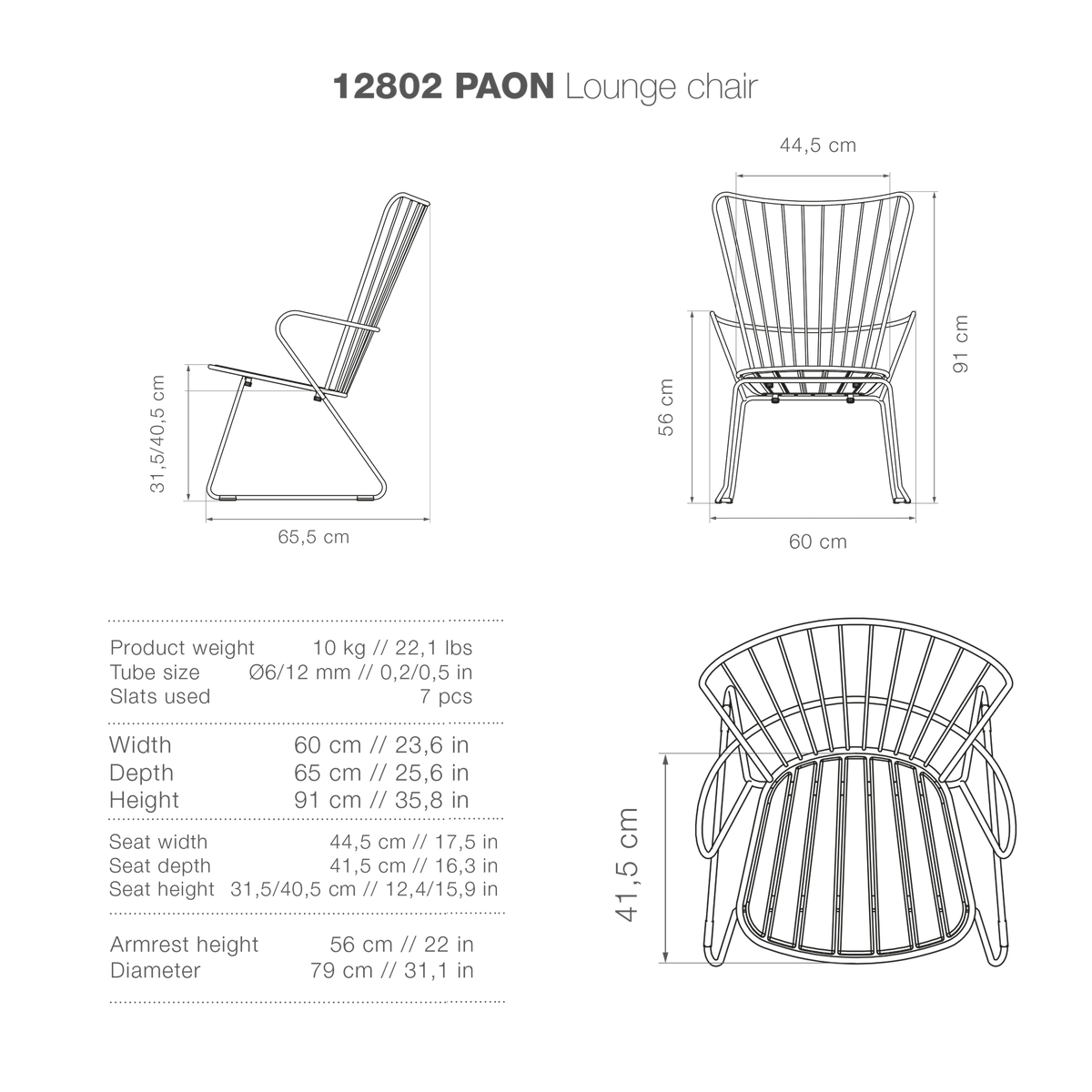 PAONLoungechair high-res silhouette