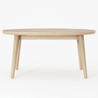 Wooden oval coffee table
