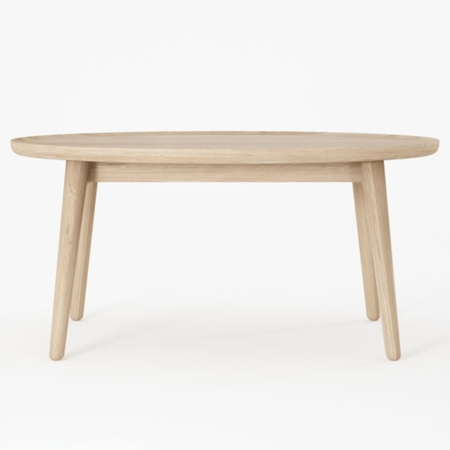 Wooden oval coffee table