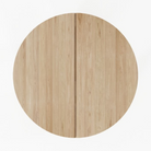 Round wooden table top.