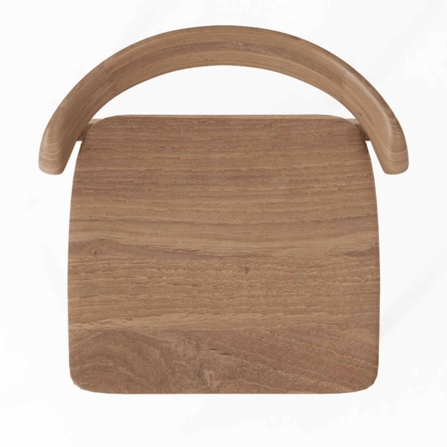 Wooden chair, top view.