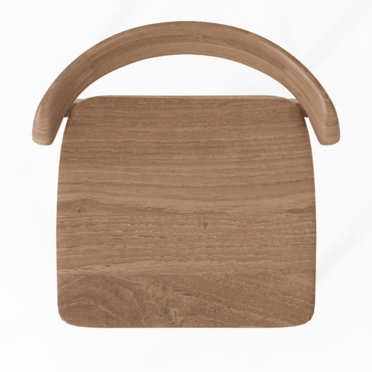 Wooden chair, top view.