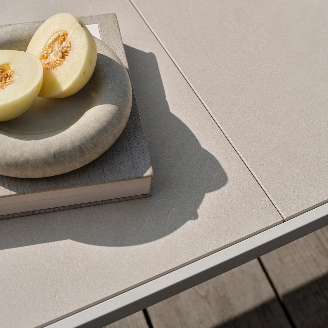 FOUR Ceramic table, 210x90 cm - Beige