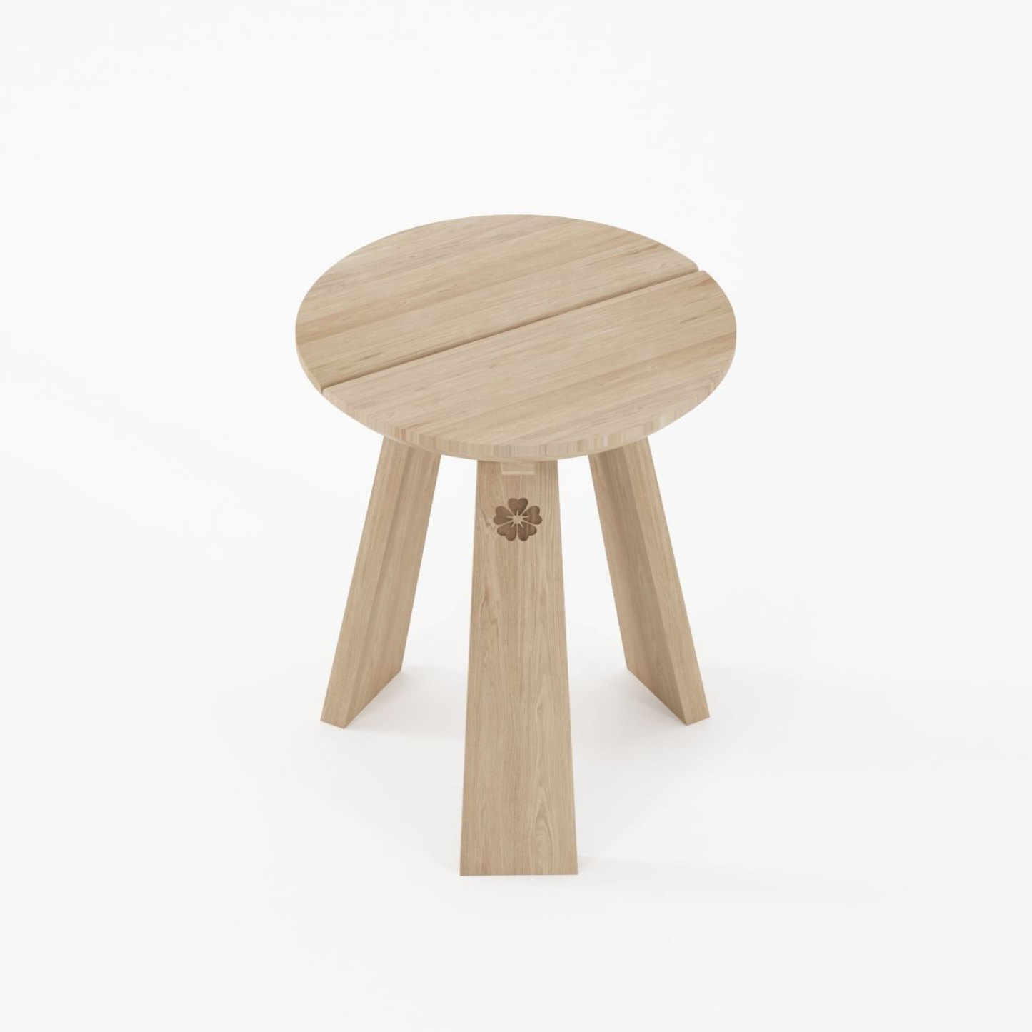 East Round Stool - European Oak