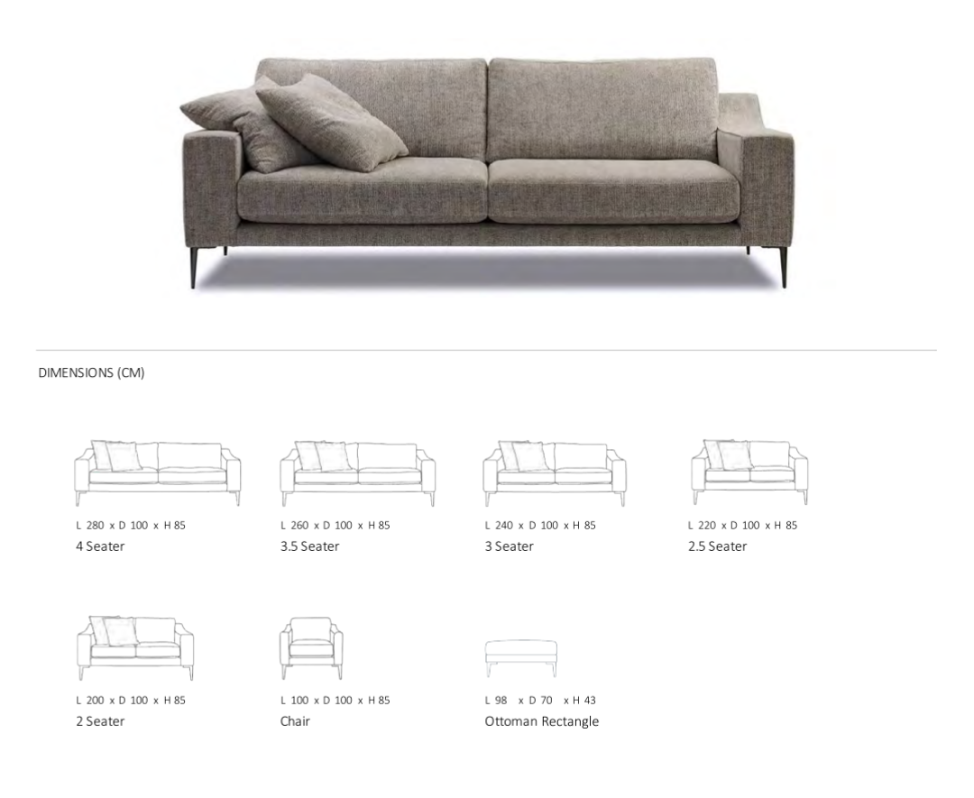 Ivanhoe 3.5 Seat Lounge