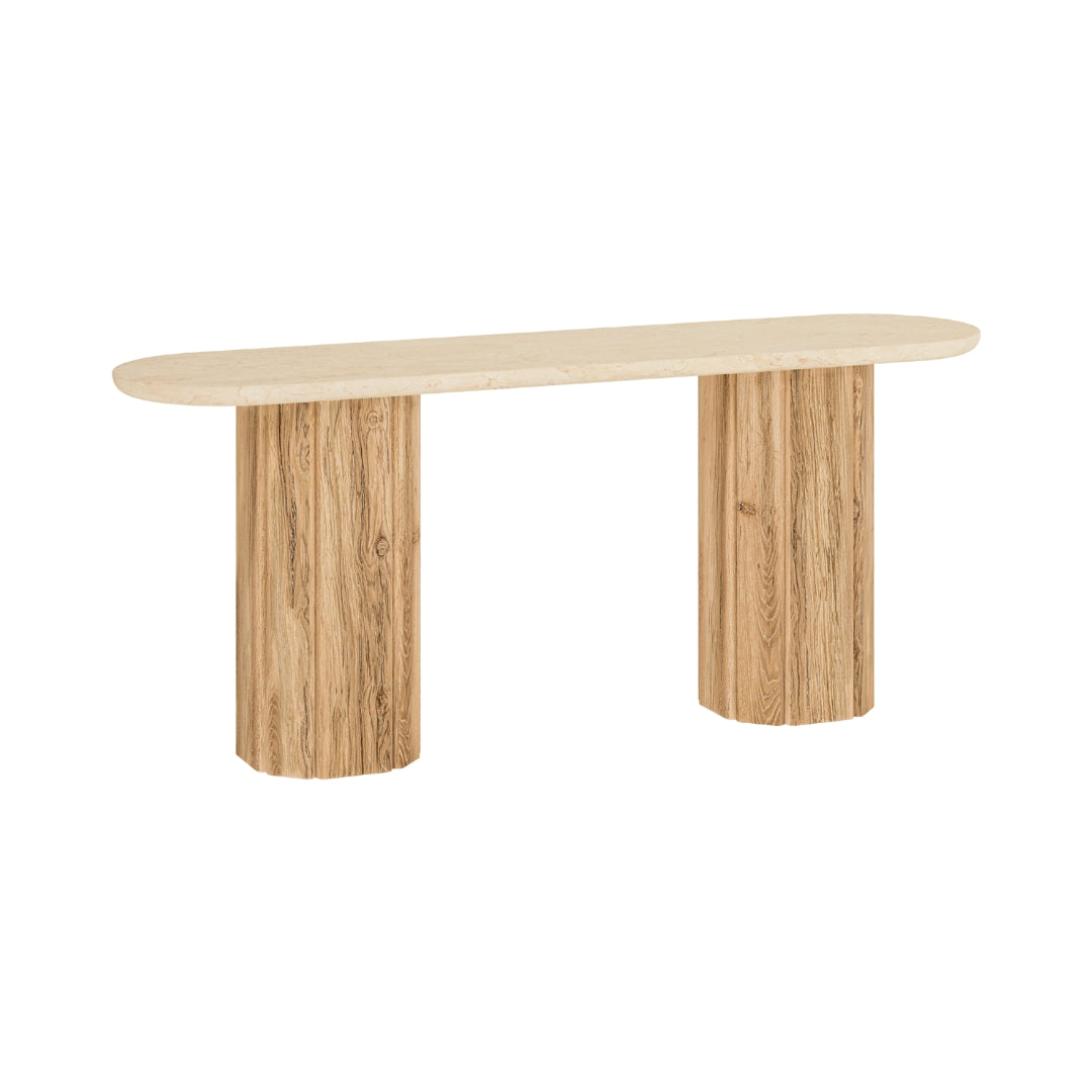 Calibre Console Table with marble top