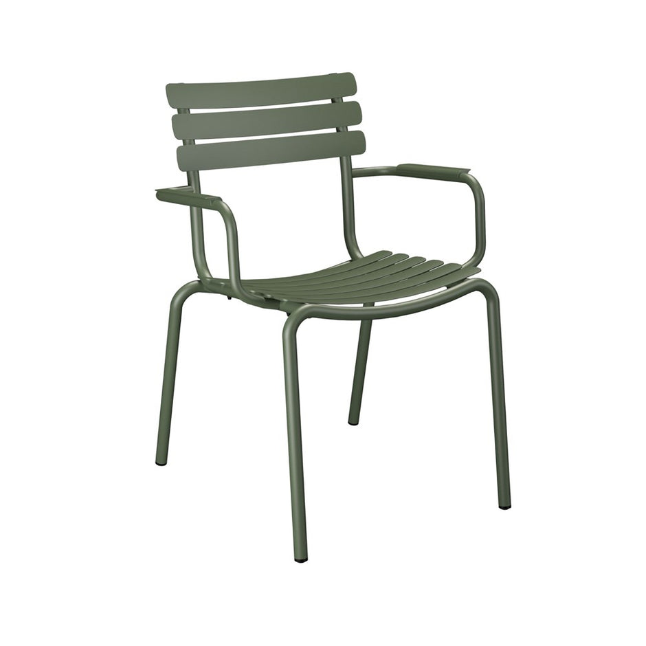 Alua Dining Chair (With Armrest) - Green