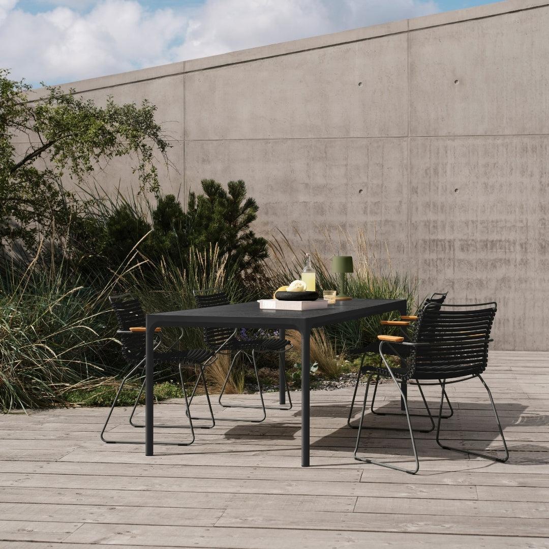 FOUR Ceramic table, 160x90 cm - Anthracite