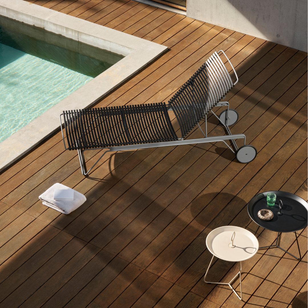 CLICK Adjustable chaise longue - Black