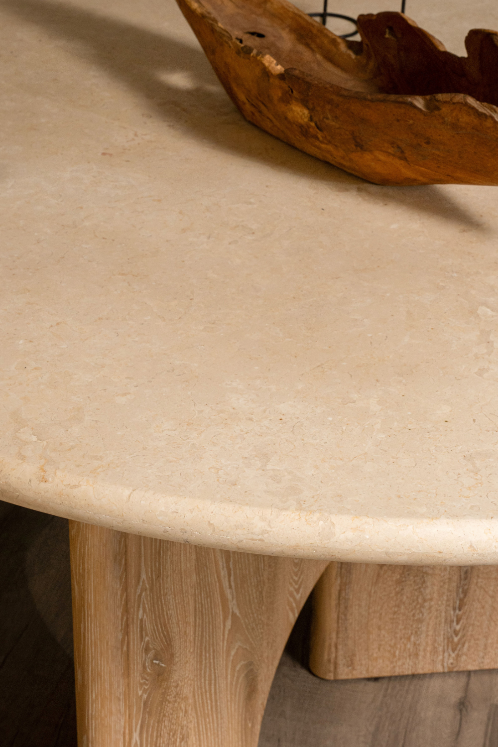 Floema Round Dining Table - Marble Top