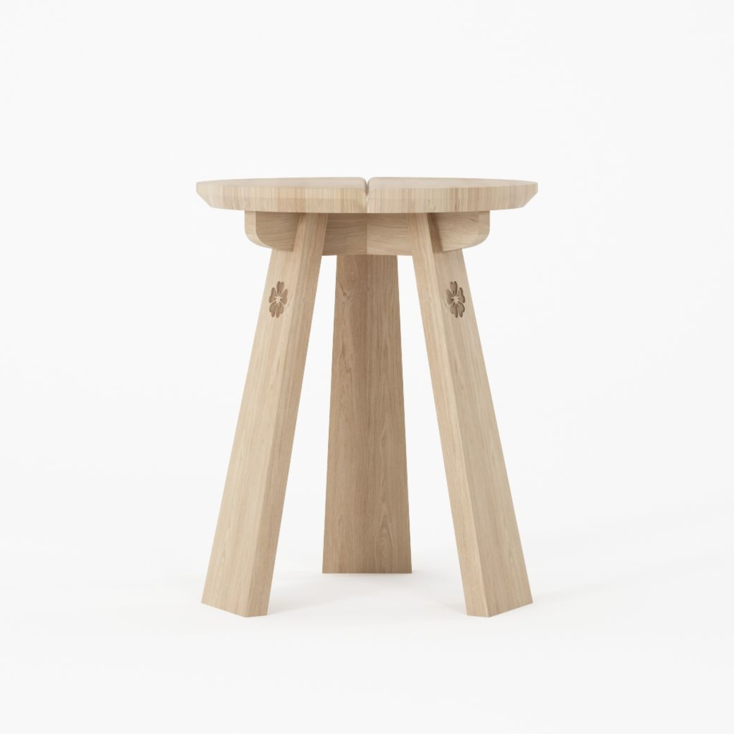 East Round Stool - European Oak