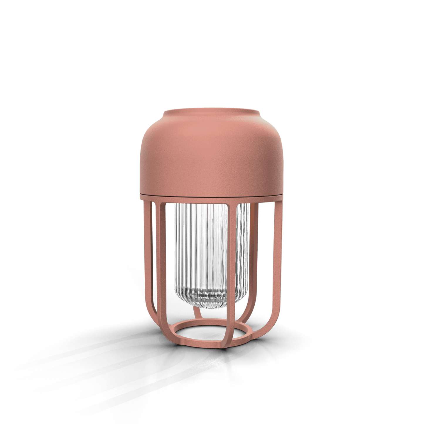 Pink powder coated HOUE LIGHT No1 lamp