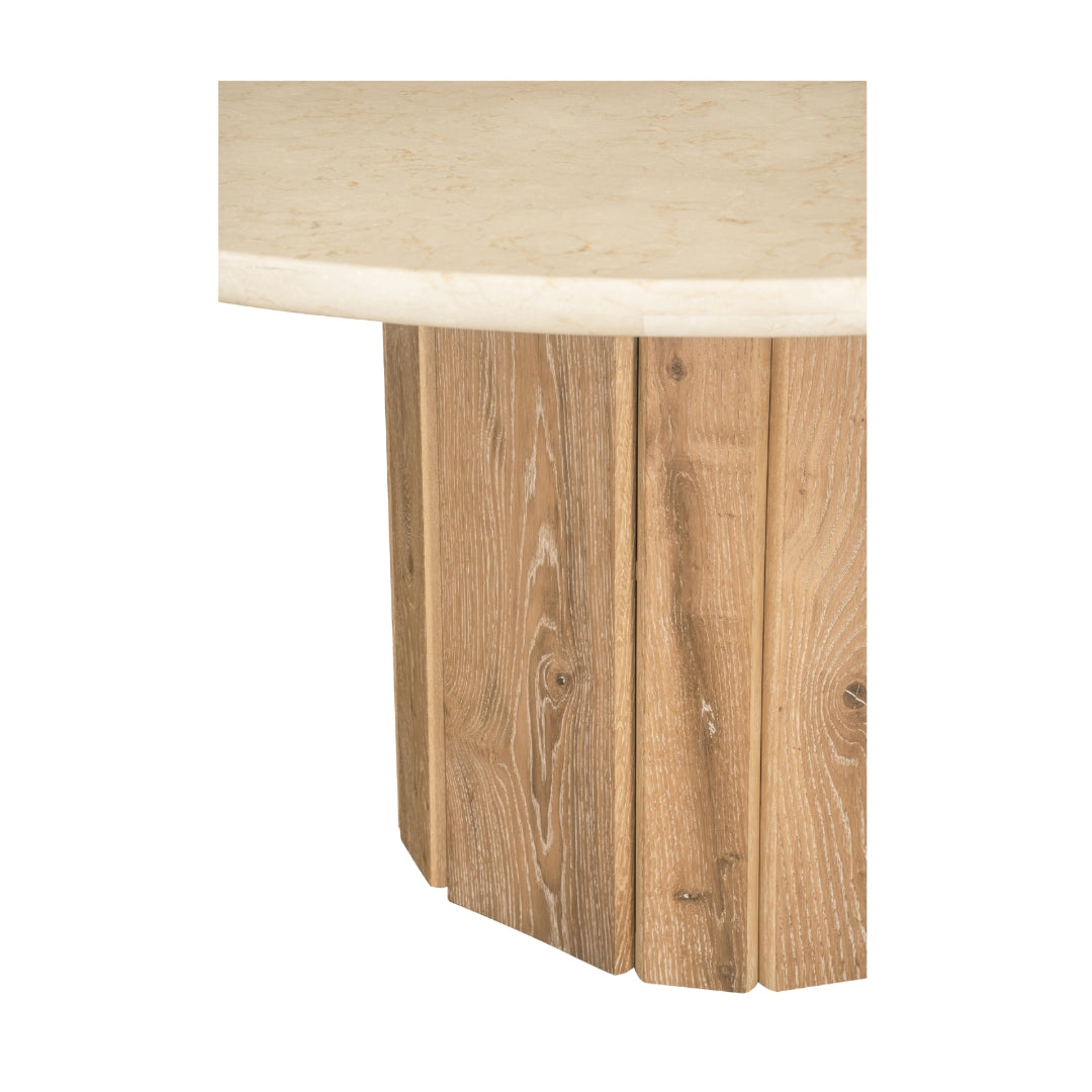 Calibre Round Dining Table with marble top