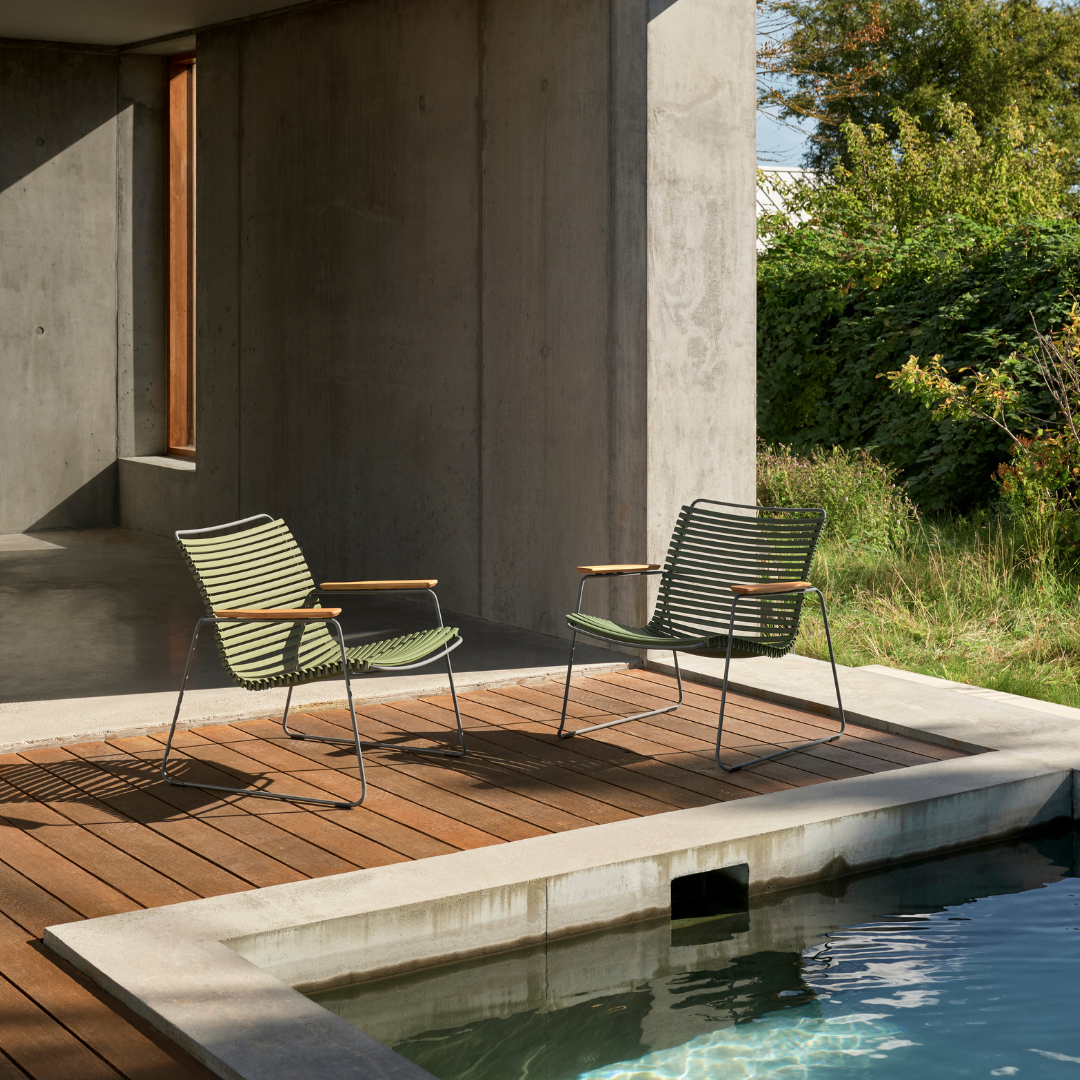 CLICK Roomy lounge chair - Pigeon Blue