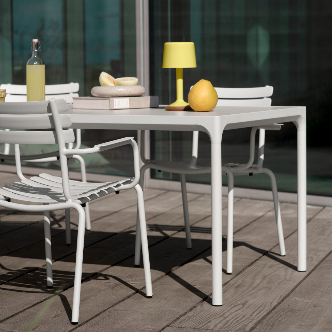 FOUR Ceramic table, 90x90 cm - Anthracite