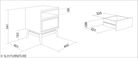 KT033 Nightstand with Dimensions - 4MP