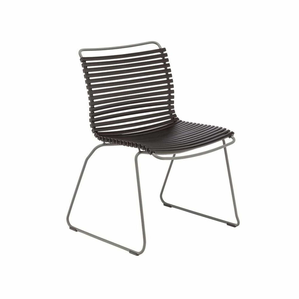 Black outdoor dining chair from 4SeaterClick