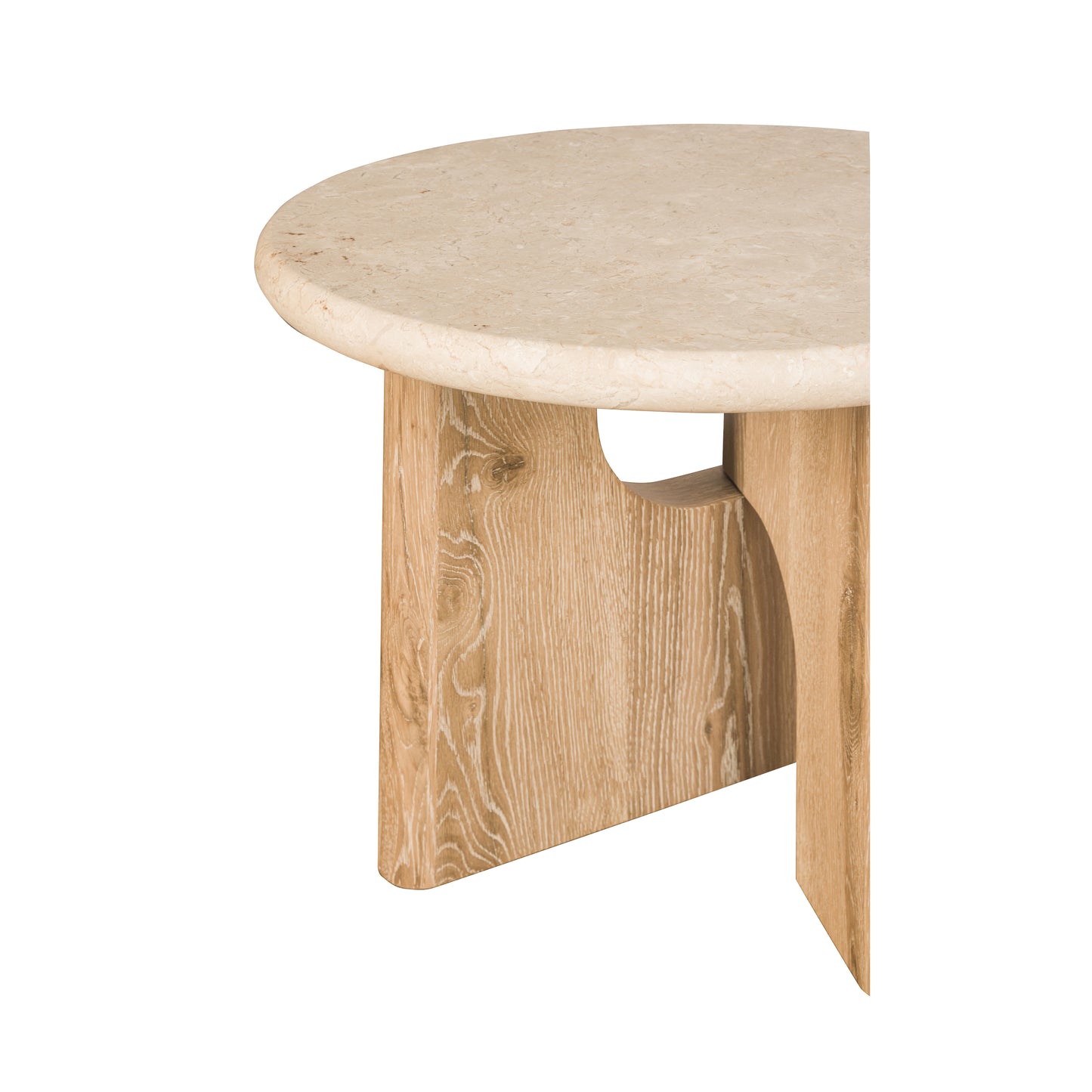 Floema End Table - Marble Top