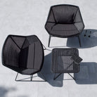 5064LS_4 Black Wicker Patio Set with Cushions