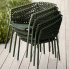Green woven patio chairs stacked - 5417RODGR_2
