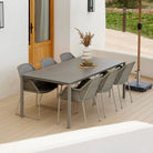 Outdoor dining set 5464LT_2 with gray table and chairs