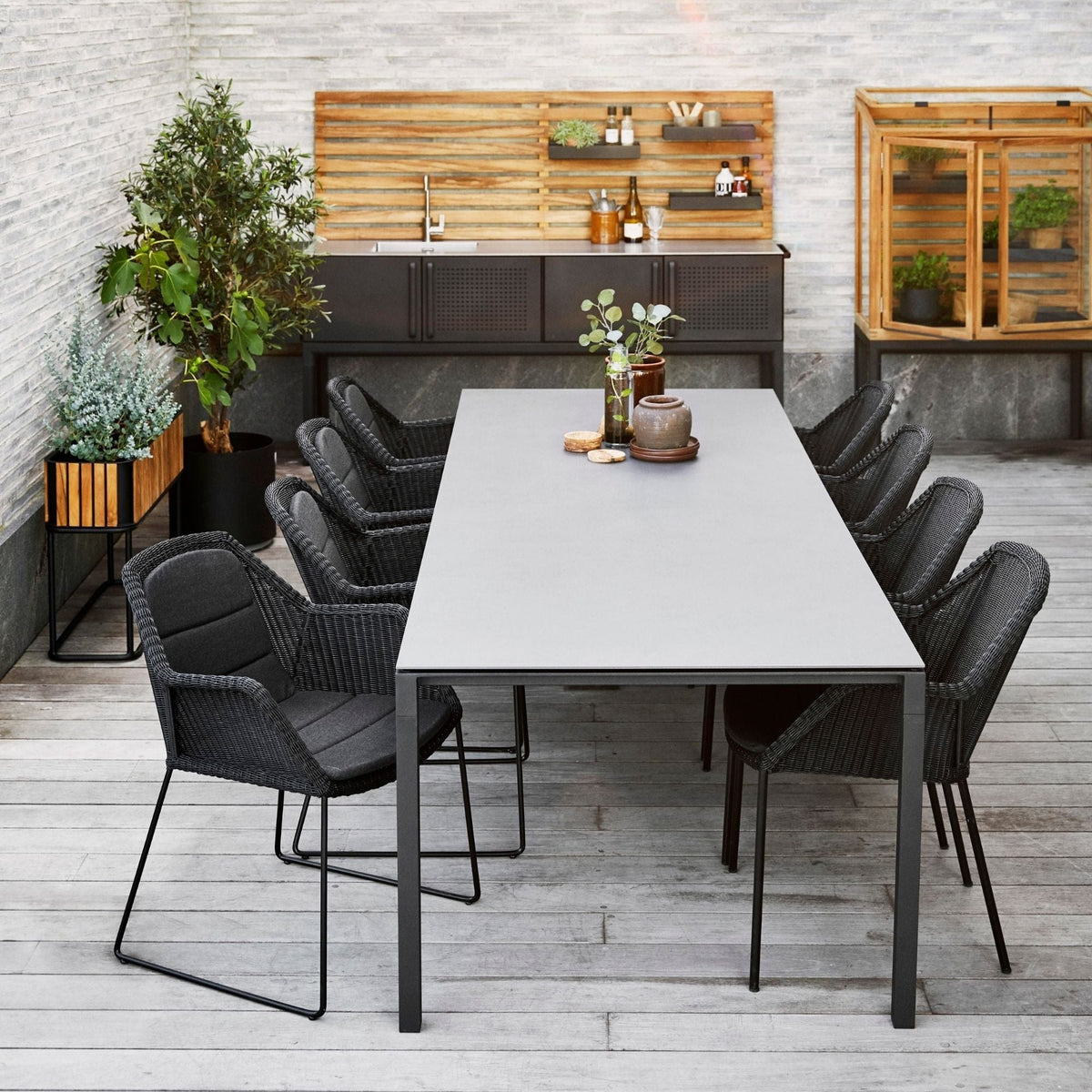 Outdoor dining set with table and chairs - 5467LS_2