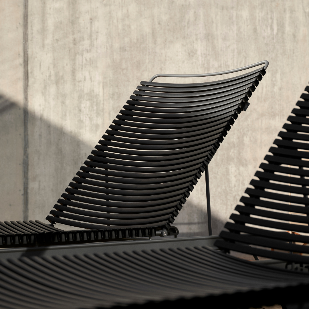 CLICK Adjustable chaise longue - Black