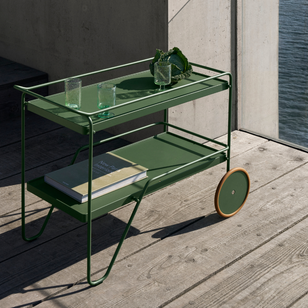 CLICK Serving cart - Olive Green
