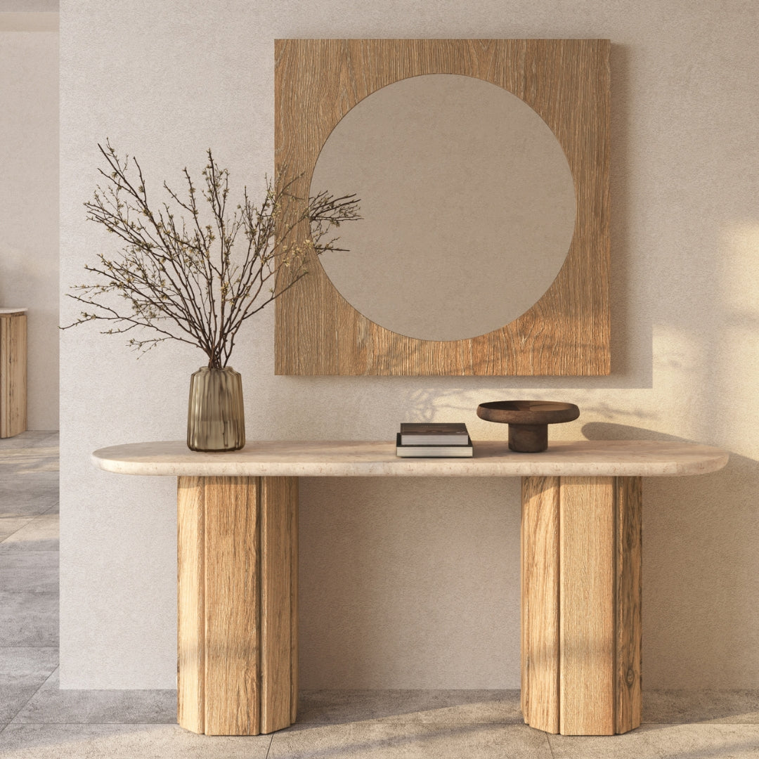 Calibre Console Table with marble top
