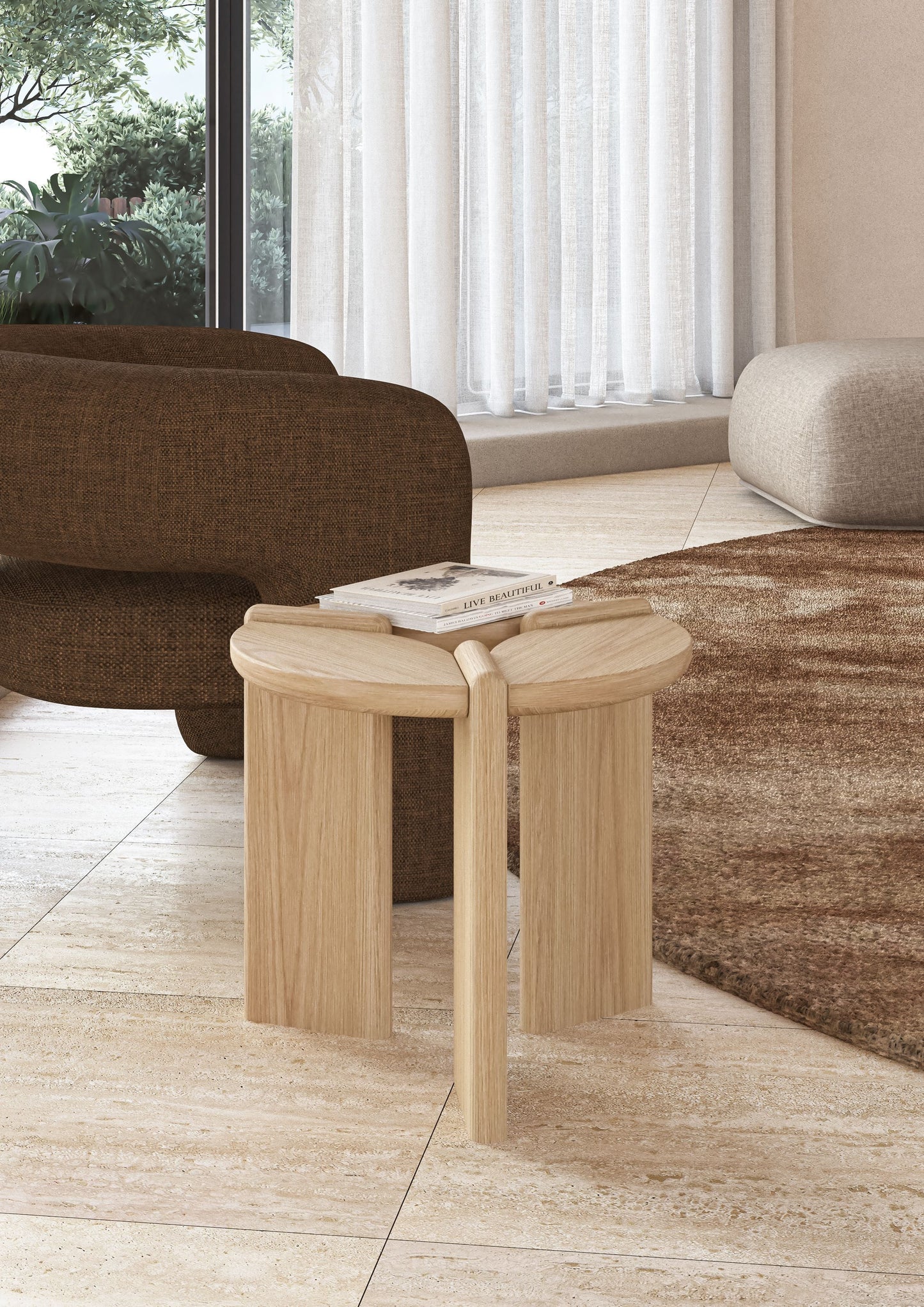 Fresno Side Table - Natural