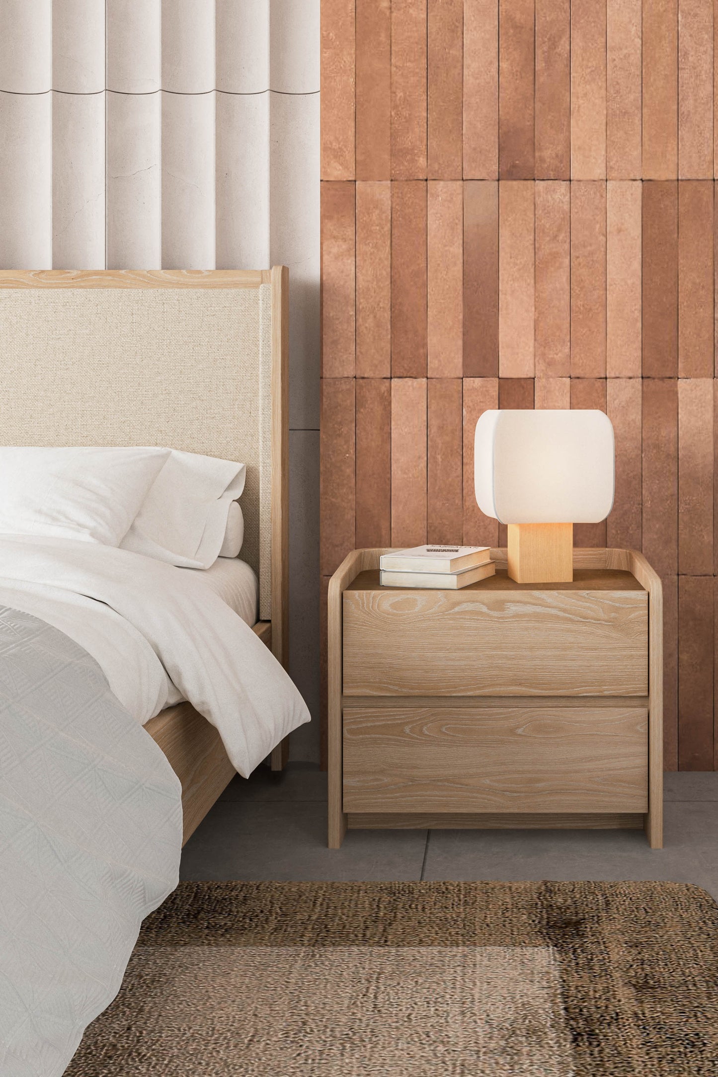 Laguna 2 drawer Nightstand