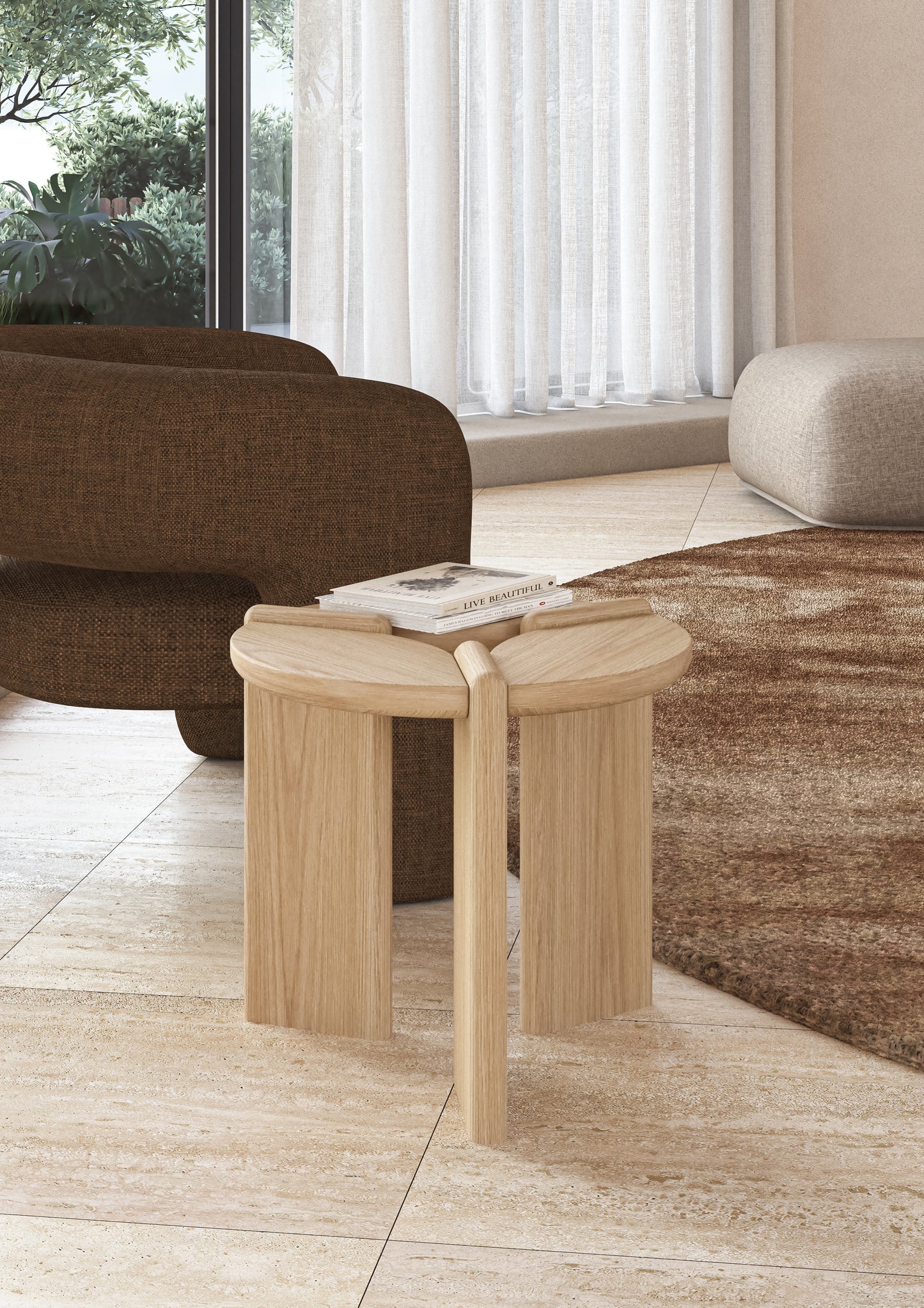 Fresno End Table - Natural