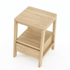 Wooden side table with drawer.