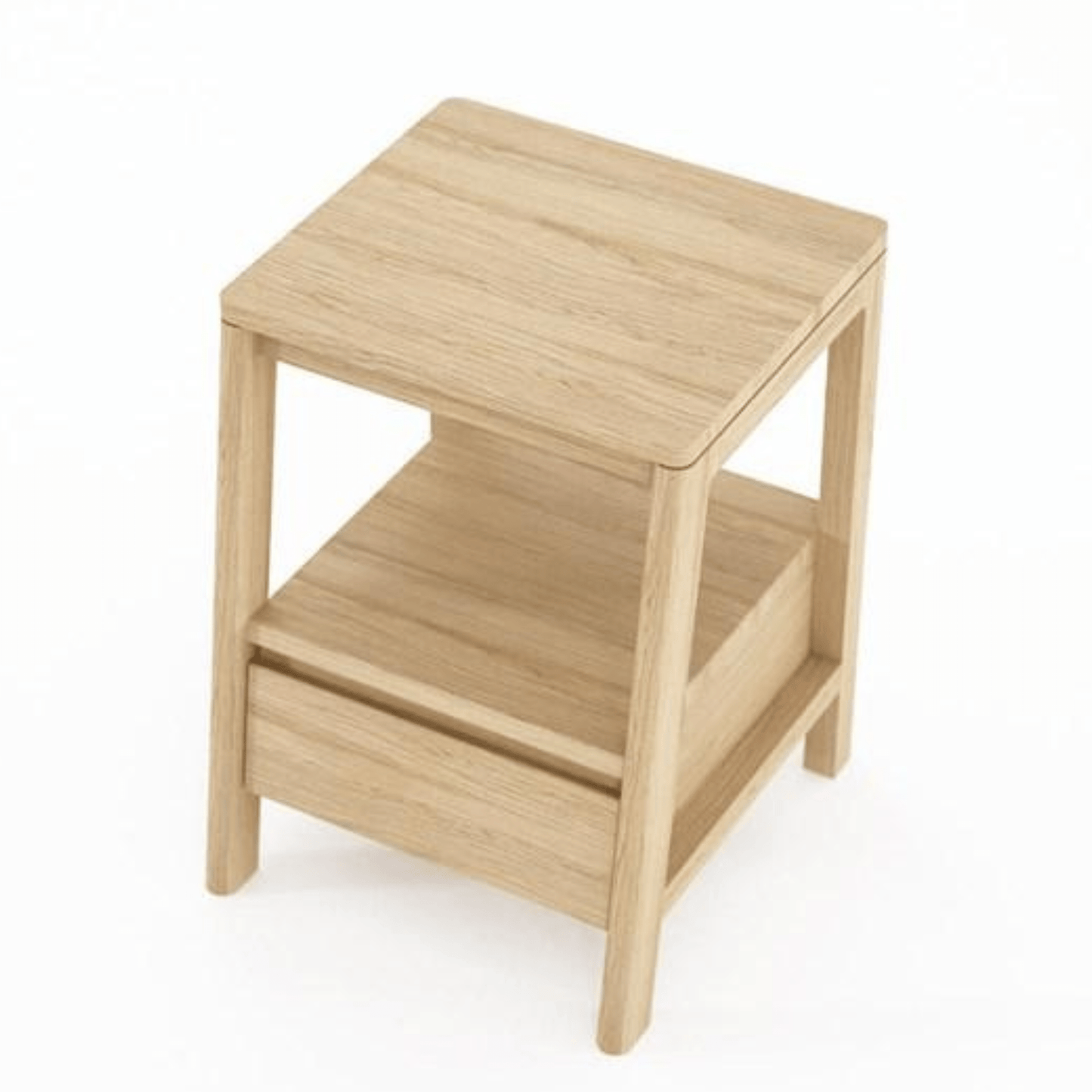 Wooden side table with drawer.