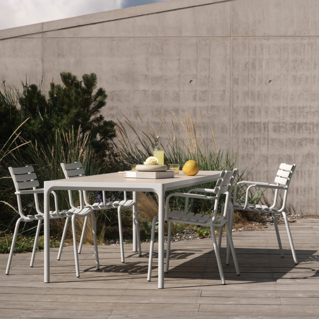 FOUR Ceramic table, 90x90 cm - Anthracite