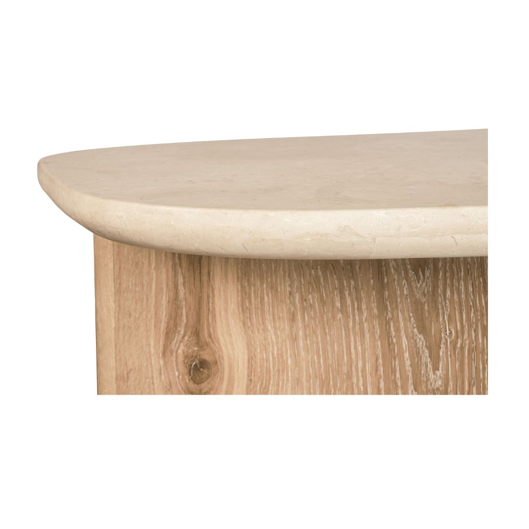 Montaro Coffee Table with Marble Top - Natural