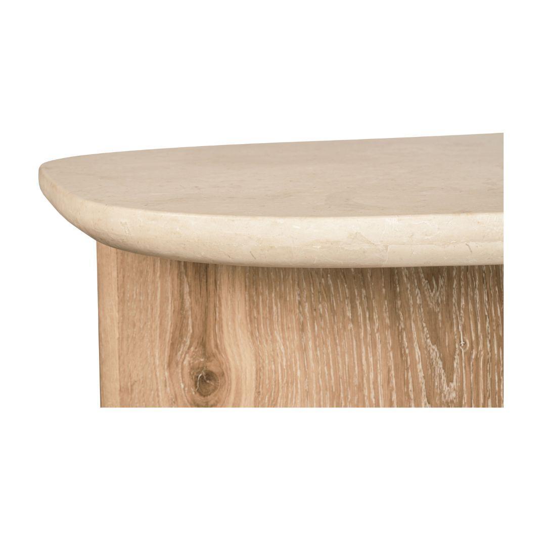 Montaro Coffee Table with Marble Top - Natural
