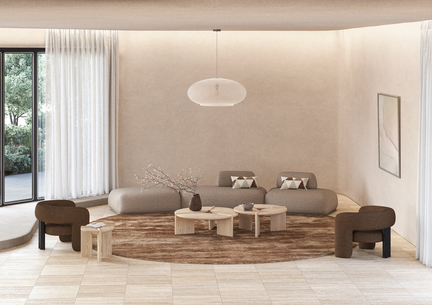 Fresno Large Coffee Table - Natural